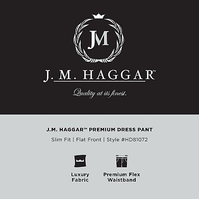 Men's J.M. Haggar Premium Slim-Fit 4-Way Stretch Flat-Front Dress Pants