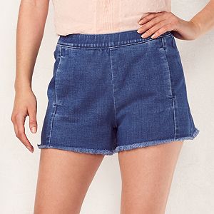 Women's LC Lauren Conrad Frayed High Waist Jean Shorts