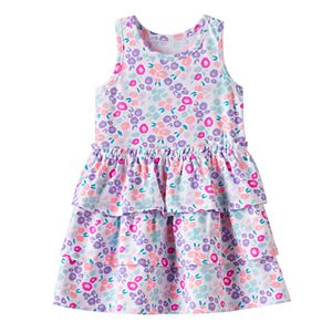 Baby Girl Jumping Beans® Print Tiered Dress