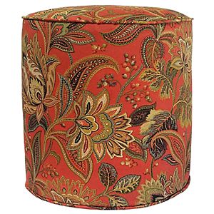 Metje Valbella Floral Indoor Outdoor Small Pouf