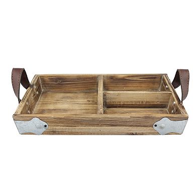 Stonebriar Collection Decorative Wood Tray Table Decor