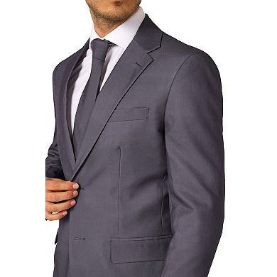 Men's OppoSuits Slim-Fit Solid Suit & Tie Set