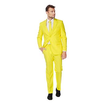 Men's OppoSuits Slim-Fit Solid Suit & Tie Set