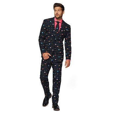 Men's OppoSuits Slim-Fit Pac-Man Suit & Tie Set