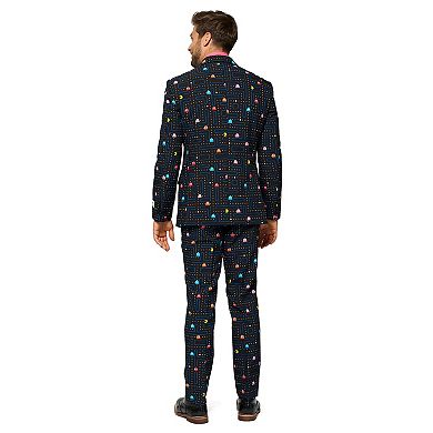 Men's OppoSuits Slim-Fit Pac-Man Suit & Tie Set