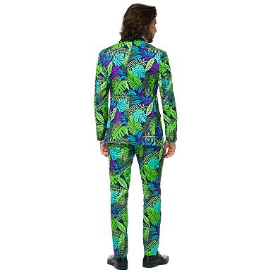 Men's OppoSuits Slim-Fit Novelty Pattern Suit & Tie Set