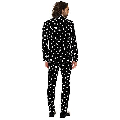 Men's OppoSuits Slim-Fit Novelty Pattern Suit & Tie Set