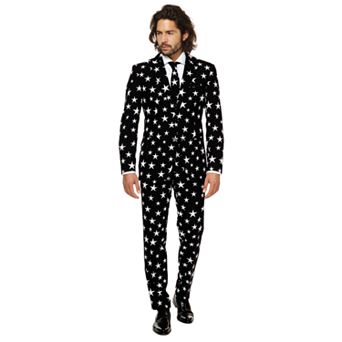 Men's OppoSuits Slim-Fit Novelty Pattern Suit & Tie Set
