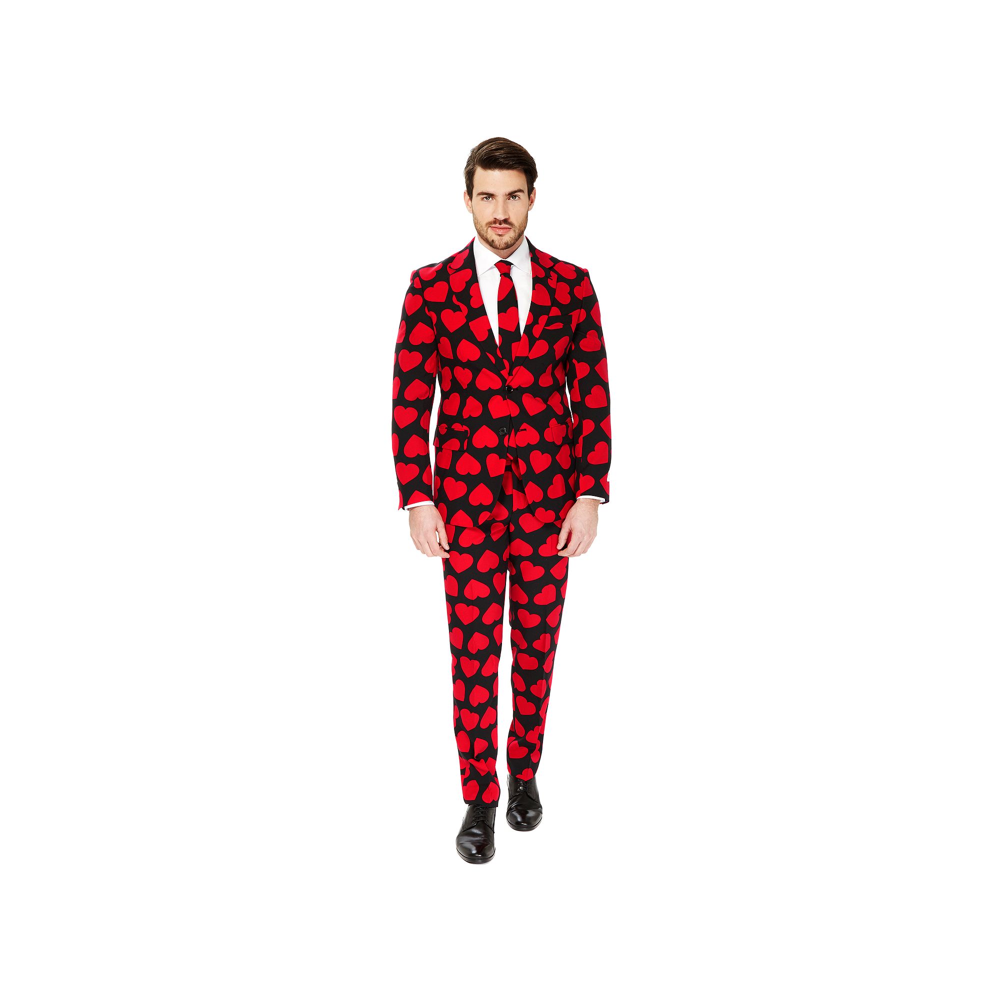 Mens OppoSuits Slim-Fit Novelty Pattern Suit & Tie Set, Size: 44 - Regular