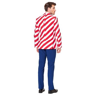 Men's OppoSuits Slim-Fit United Stripes Suit & Tie Set