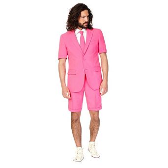 Men's OppoSuits Slim-Fit Novelty Short Sleeve Suit & Tie Set