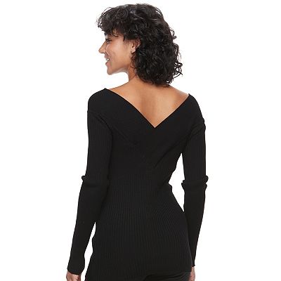 Juniors Candie s Portrait Collar Sweater