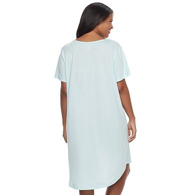 Plus Size Croft & Barrow® Pajamas: Naptime Short Sleeve Sleep Shirt