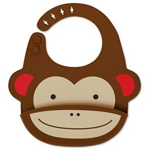 Skip Hop Animal Fold & Go Silicone Bib