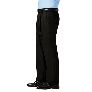 Big & Tall J.M. Haggar Premium Classic-Fit Stretch Sharkskin Pleated Dress Pants