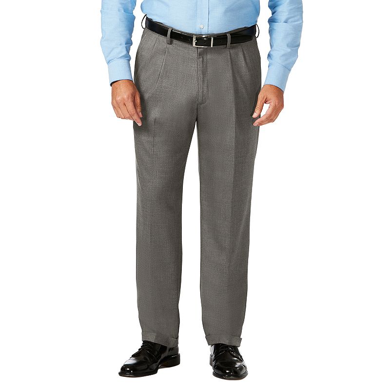 UPC 019781987219 product image for Big & Tall J.M. Haggar Premium Classic-Fit Stretch Sharkskin Pleated Dress Pants | upcitemdb.com