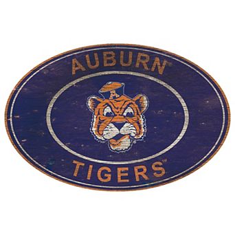 Auburn Tigers Heritage Oval Wall Sign