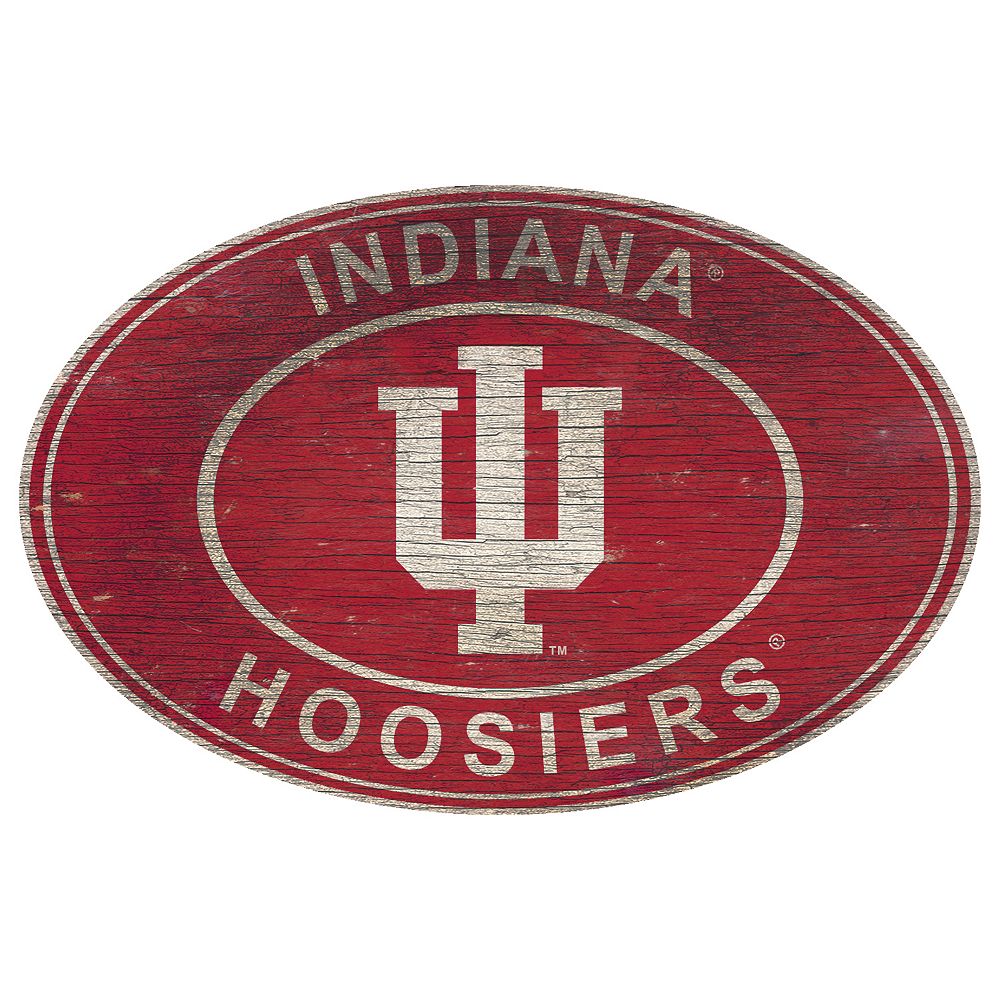 Indiana Hoosiers Heritage Oval Wall Sign