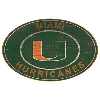 Miami Hurricanes Heritage Oval Wall Sign