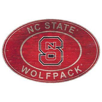 North Carolina State Wolfpack Heritage Oval Wall Sign