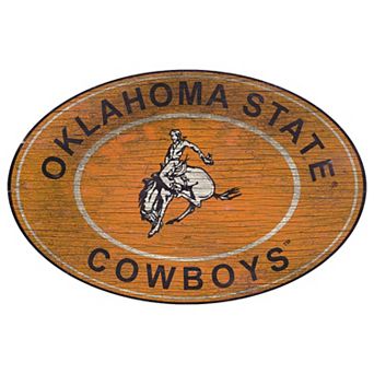 Oklahoma State Cowboys Heritage Oval Wall Sign