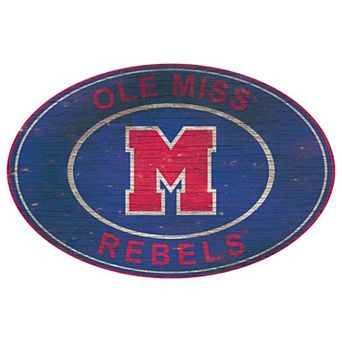 Ole Miss Rebels Heritage Oval Wall Sign