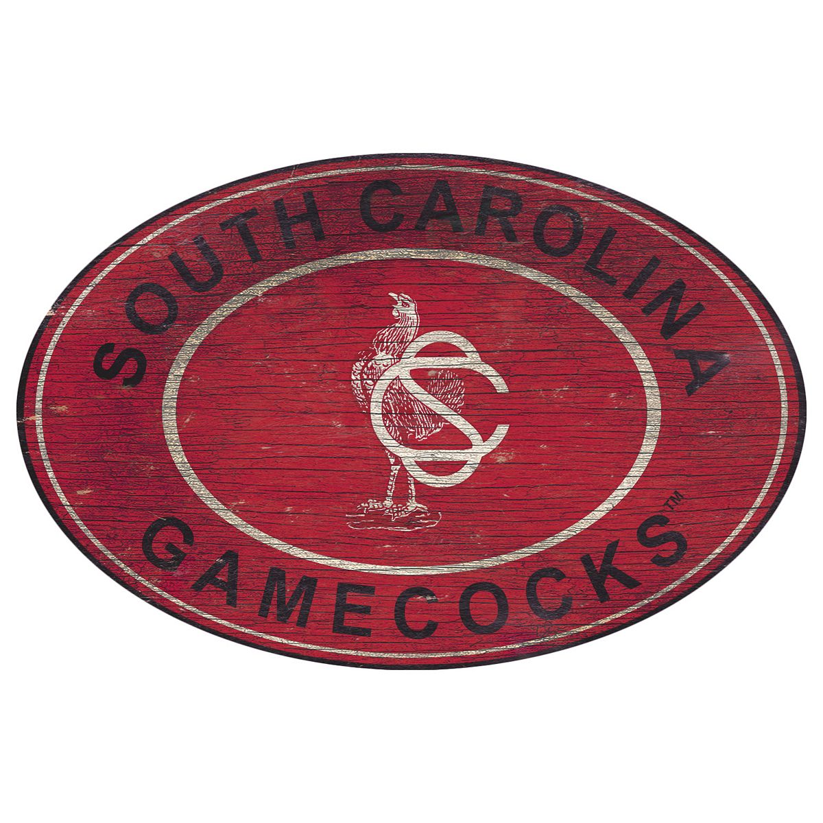 South Carolina Gamecocks Heritage Oval Wall Sign