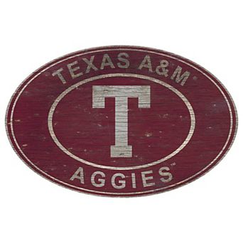 Texas A&M Aggies Heritage Oval Wall Sign