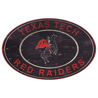 Texas Tech Red Raiders Heritage Oval Wall Sign