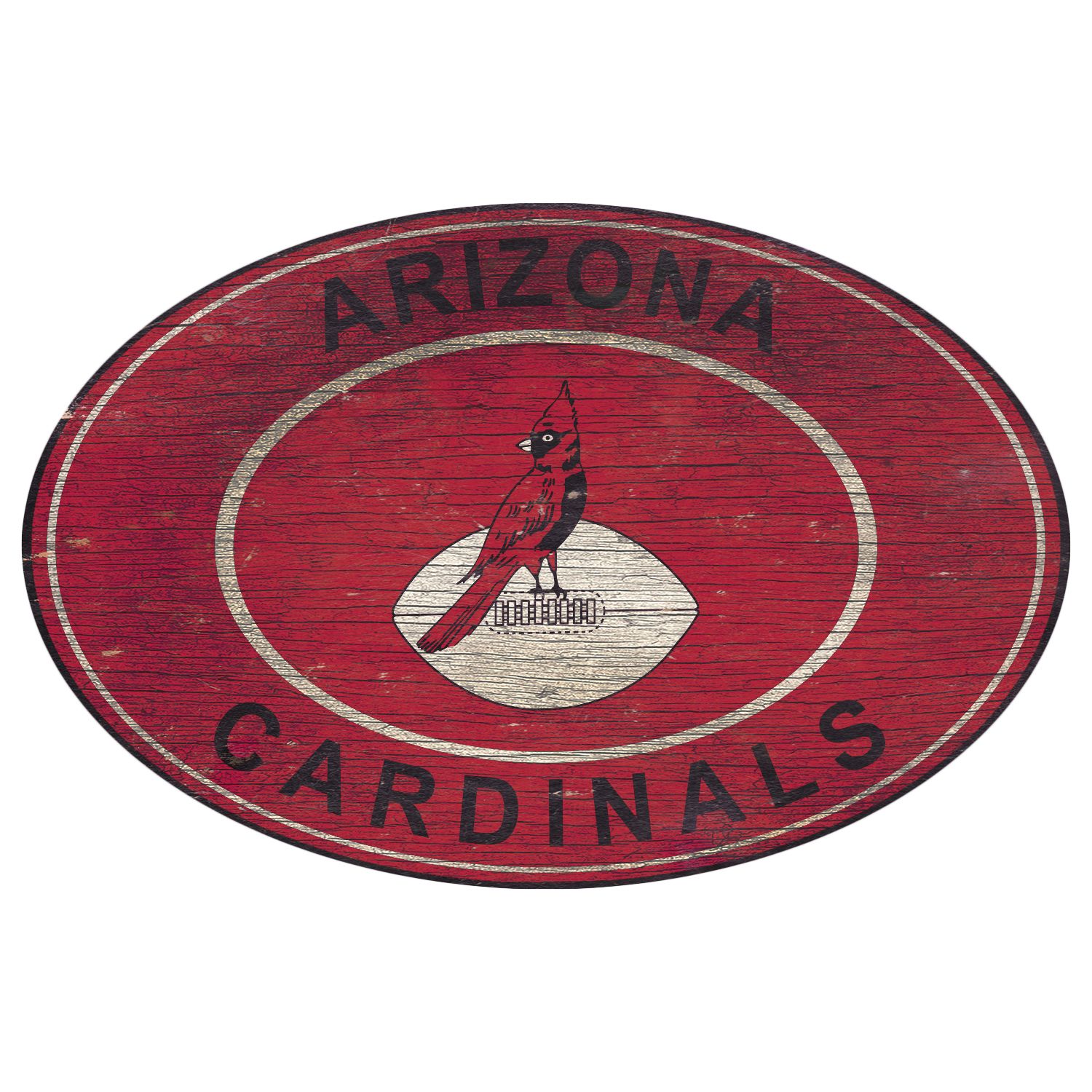 Youth Cardinal/Black Arizona Cardinals Poster Board Full-Zip Hoodie