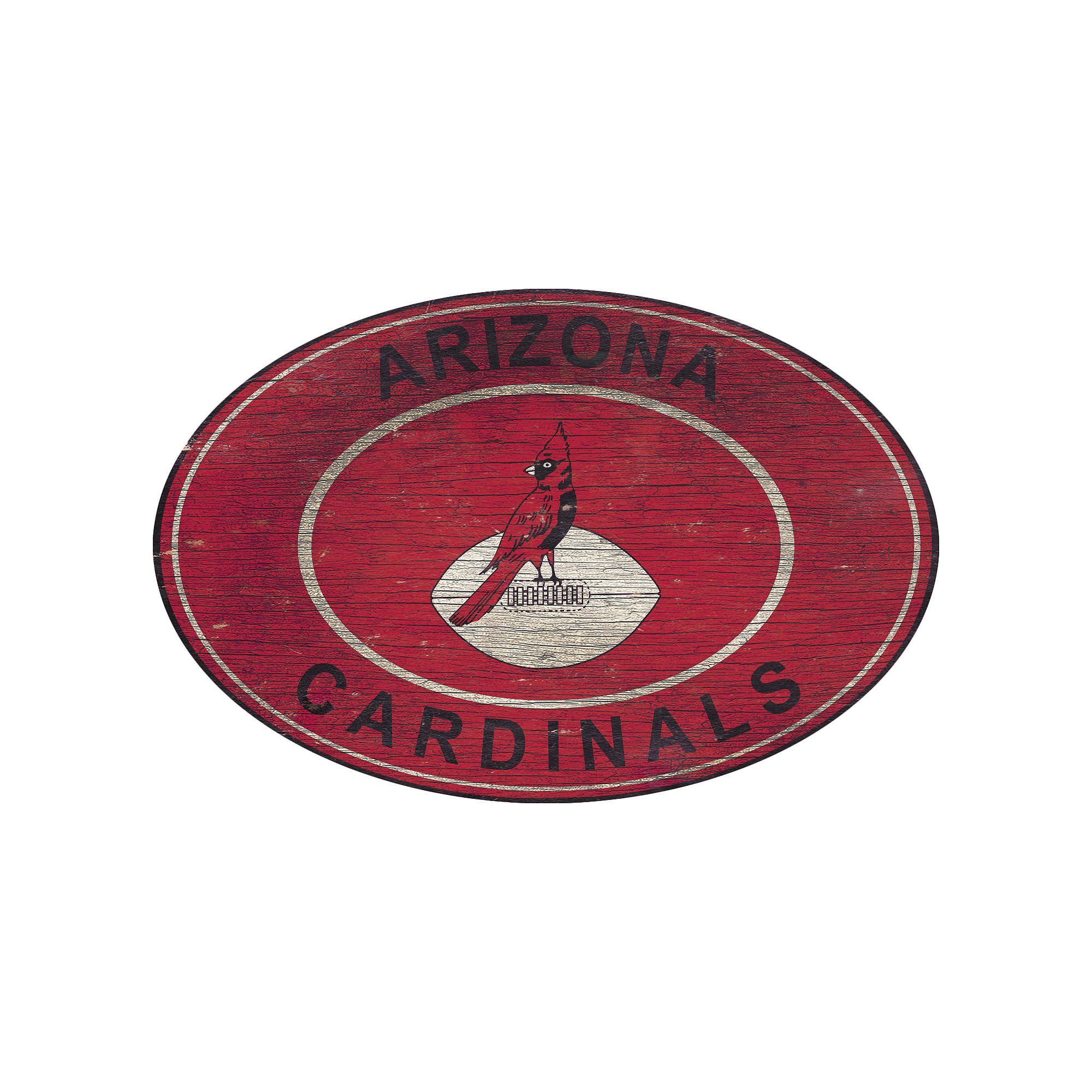 Arizona Cardinals Heritage Oval Wall Sign, Team