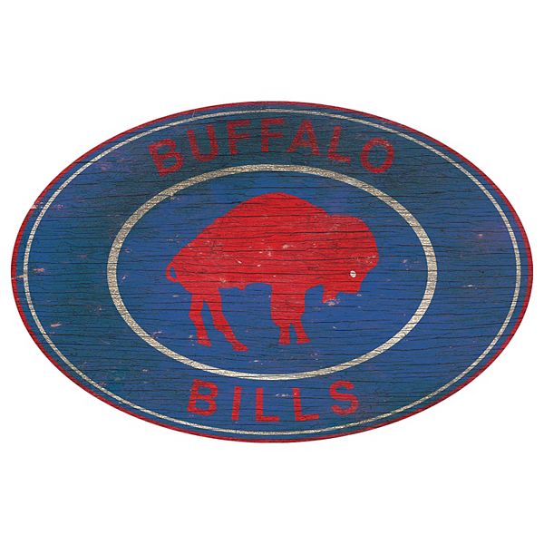 Buffalo Bills 22 Round PVC Distressed Logo Wall Sign – Mustang Wholesale