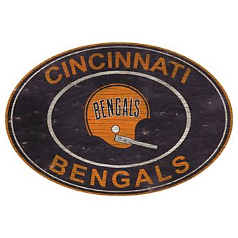Cincinnati Bengals Heritage Oval Wall Sign
