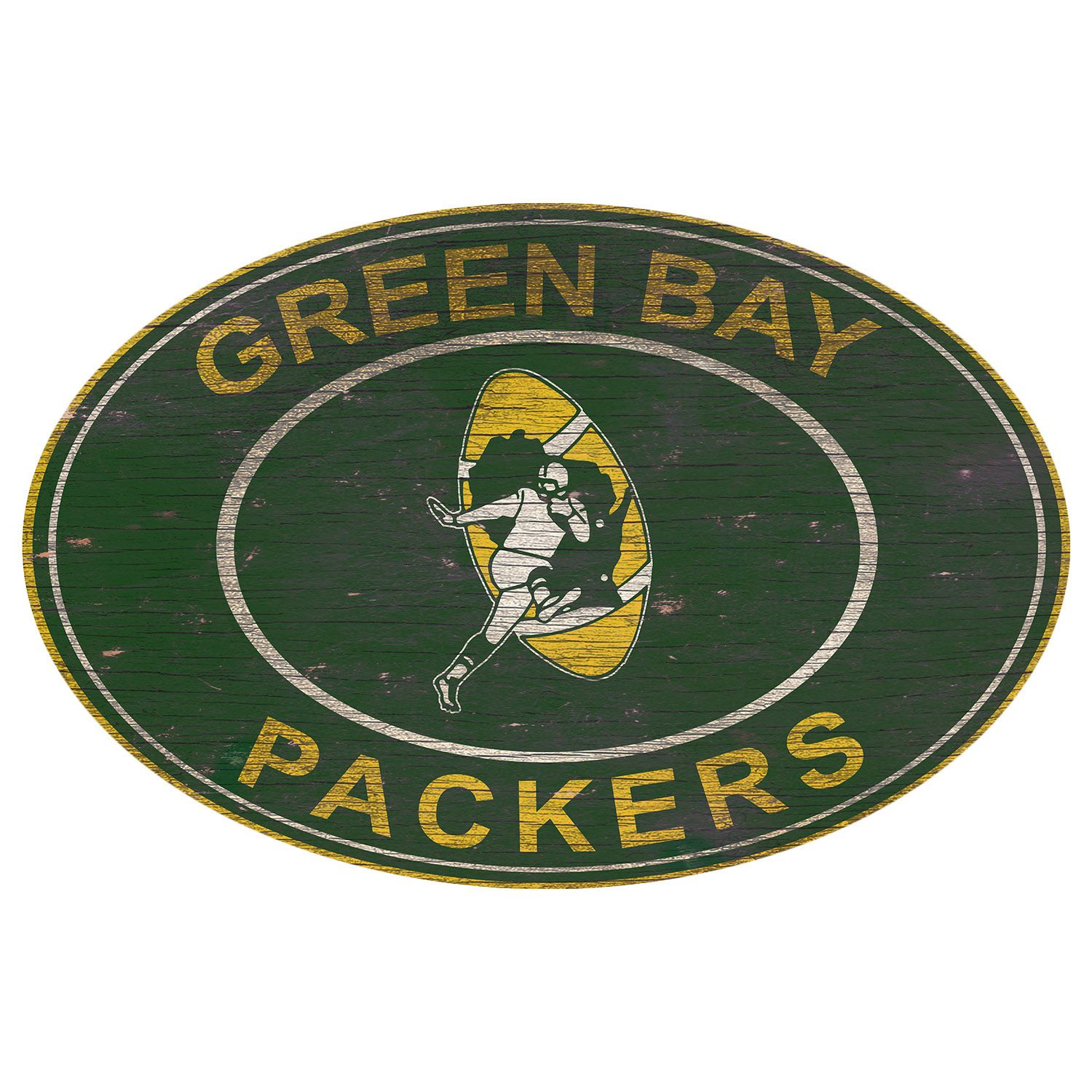 FOCO Green Bay Packers NFL Die Cut Wood Sign