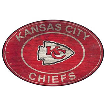 Kansas City Chiefs Heritage Oval Wall Sign