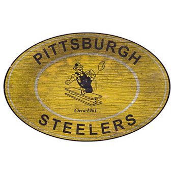 Pittsburgh Steelers Heritage Oval Wall Sign