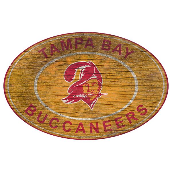 Tampa Bay Buccaneers 23 LED Retro Logo Round Wall Sign