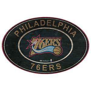Philadelphia 76ers Heritage Oval Wall Sign