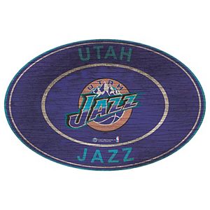 Utah Jazz Heritage Oval Wall Sign