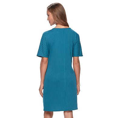 Women's Apt. 9® Solid Ribbed Dress 
