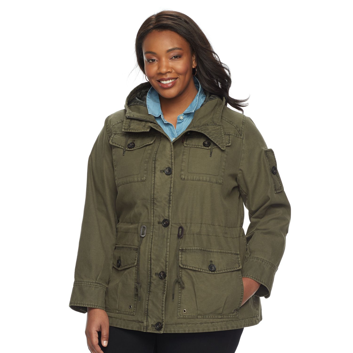 women's plus size field jacket