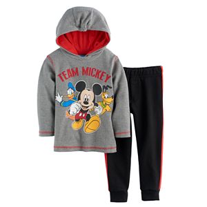 Disney's Mickey Mouse Baby Boy Thermal Hoodie & Pants Set