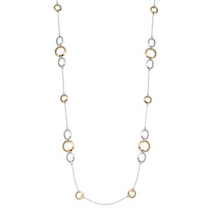 Chaps Long Round Link Station Necklace