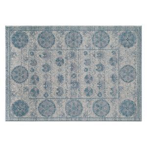 Rugs America Beverly Framed Floral I Rug