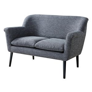 Madison Park Stinson Rolled Arm Settee Loveseat