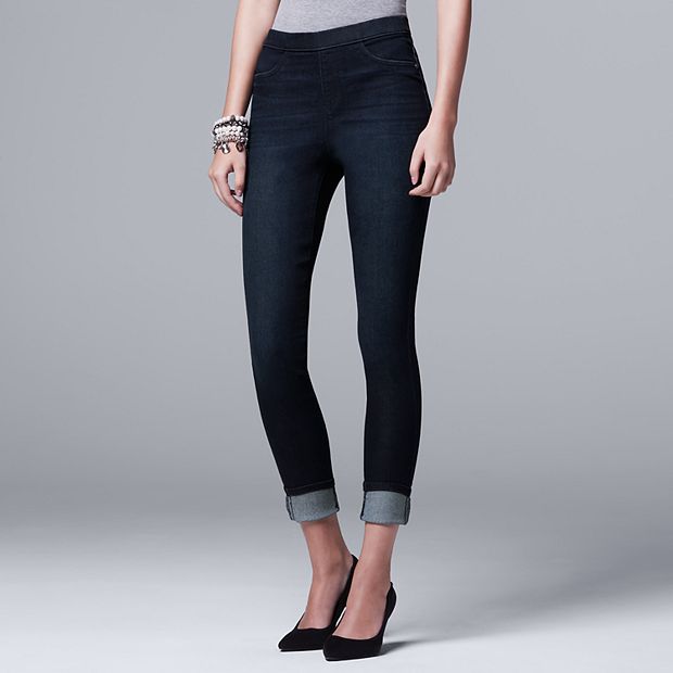 NEW Simply Vera Wang High Rise Skinny Denim Leggings Jeggings