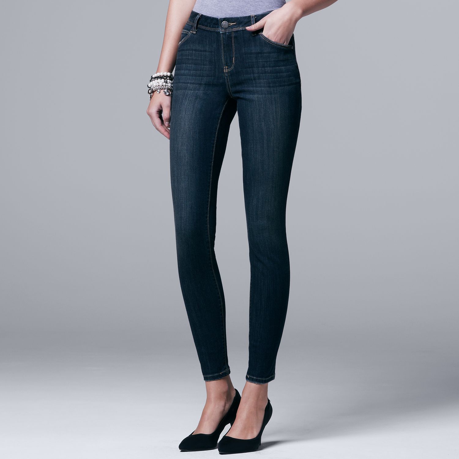 kohls black skinny jeans