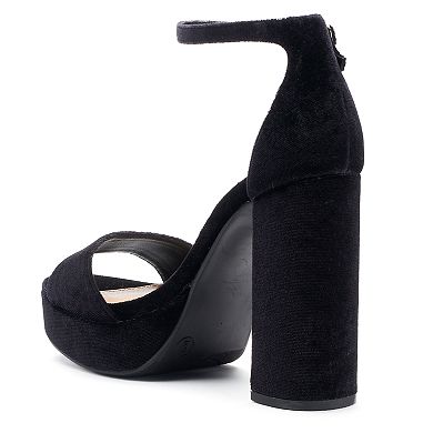 Candie's® Gowns Women's Velvet Platform Heels