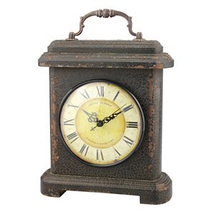 Stonebriar Collection Rustic Table Clock