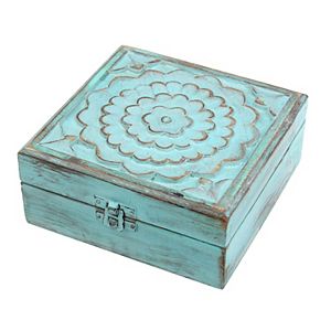 Stonebriar Collection Wood Box Table Decor